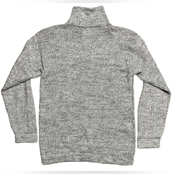 Signature Imports 100% Alpaca Partial Zip Gray Argyle Sweater Sz S - Picture 2 of 10